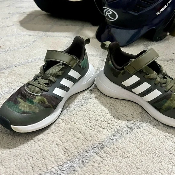 Adidas Green CAMO Cloudfoam Size 13 - Picture 2 of 10